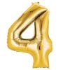 Giant gold mylar numbers for helium bundles or balloon installations from Just Peachy.