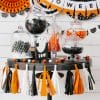 Halloween tassel garland from Just Peachy party supplies in Little Rock