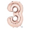 Giant rose gold mylar numbers for helium bundles or balloon installations from Just Peachy.