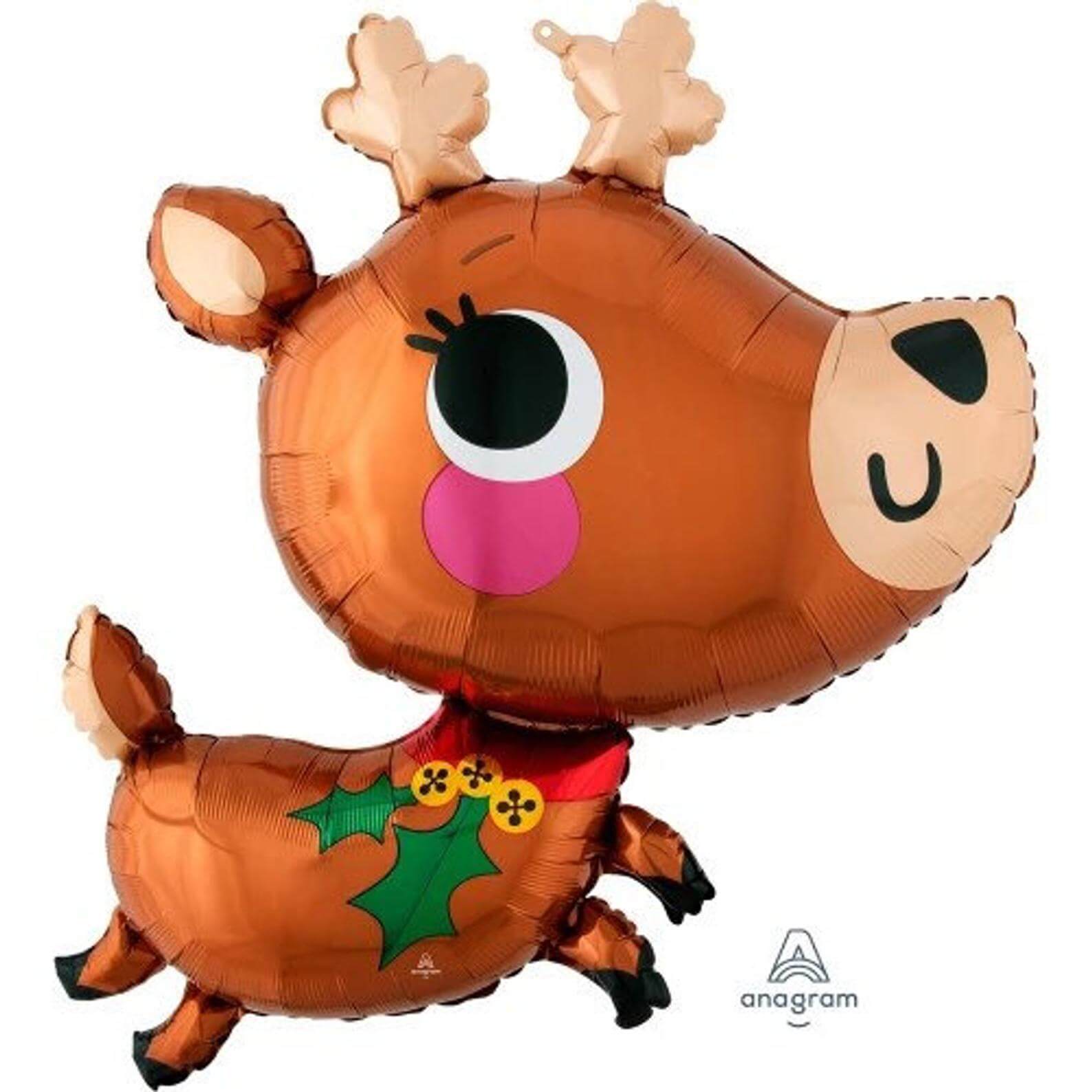 This adorable little reindeer helium balloon will fly some magic over on Christmas; gift one from Just Peachy in Little Rock.