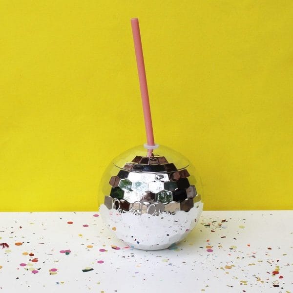 Silver disco ball cup by Packed Party makes the perfect gift for your fun friend; get it at Just Peachy in Little Rock, Arkansas.