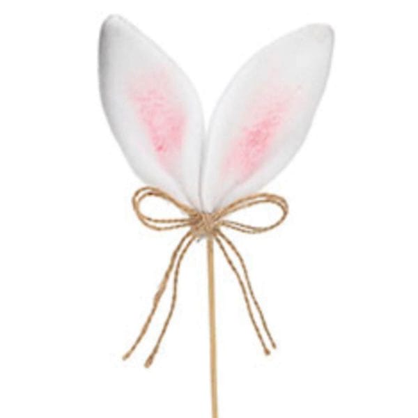 White and pink felt bunny ears on a wooden pick from Just Peachy.