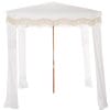Antique White Cabana with fringe available for rent from Just Peachy in Little Rock.
